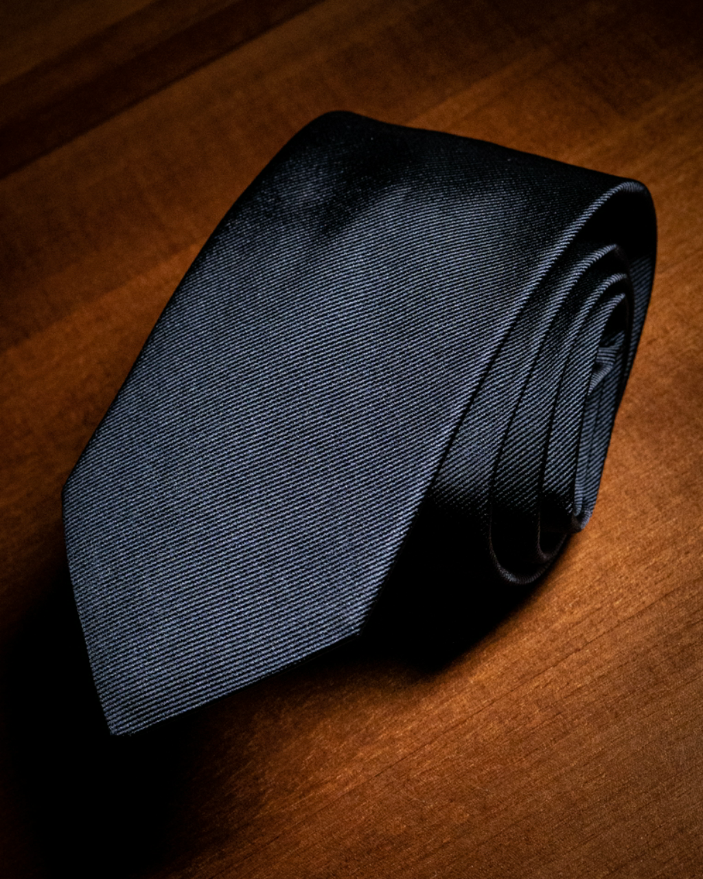 Cravatta Agostino Blu Scuro Metallo