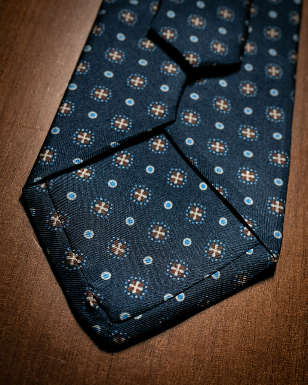 Cravatta Agostino Blu Medio Fantasia