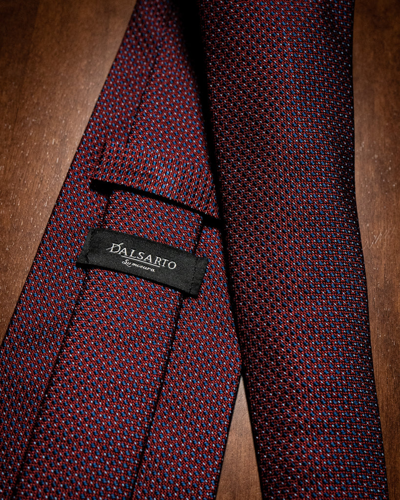 Agostino Patterned Bordeaux Tie 