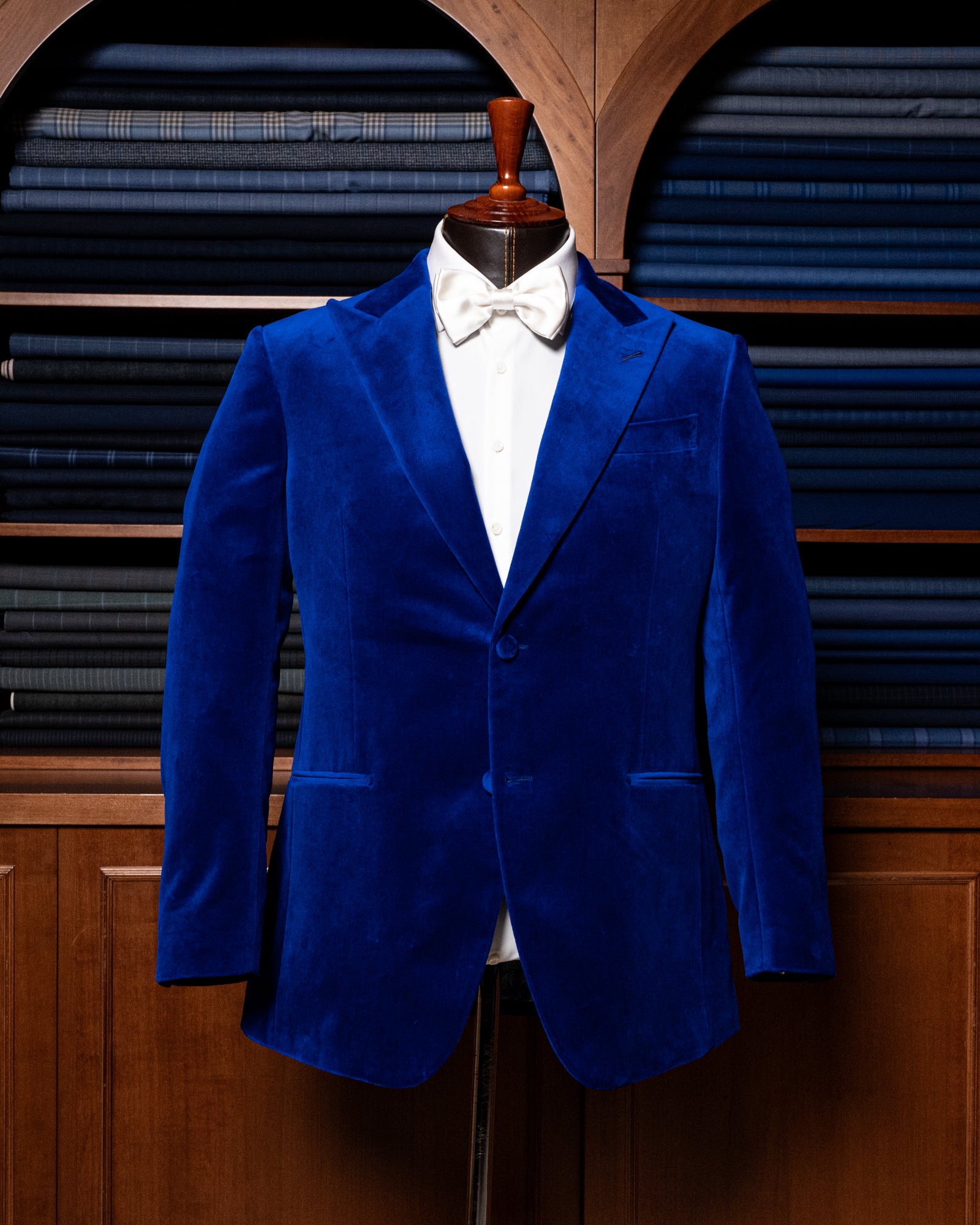 Bernini Blue Velvet Jacket