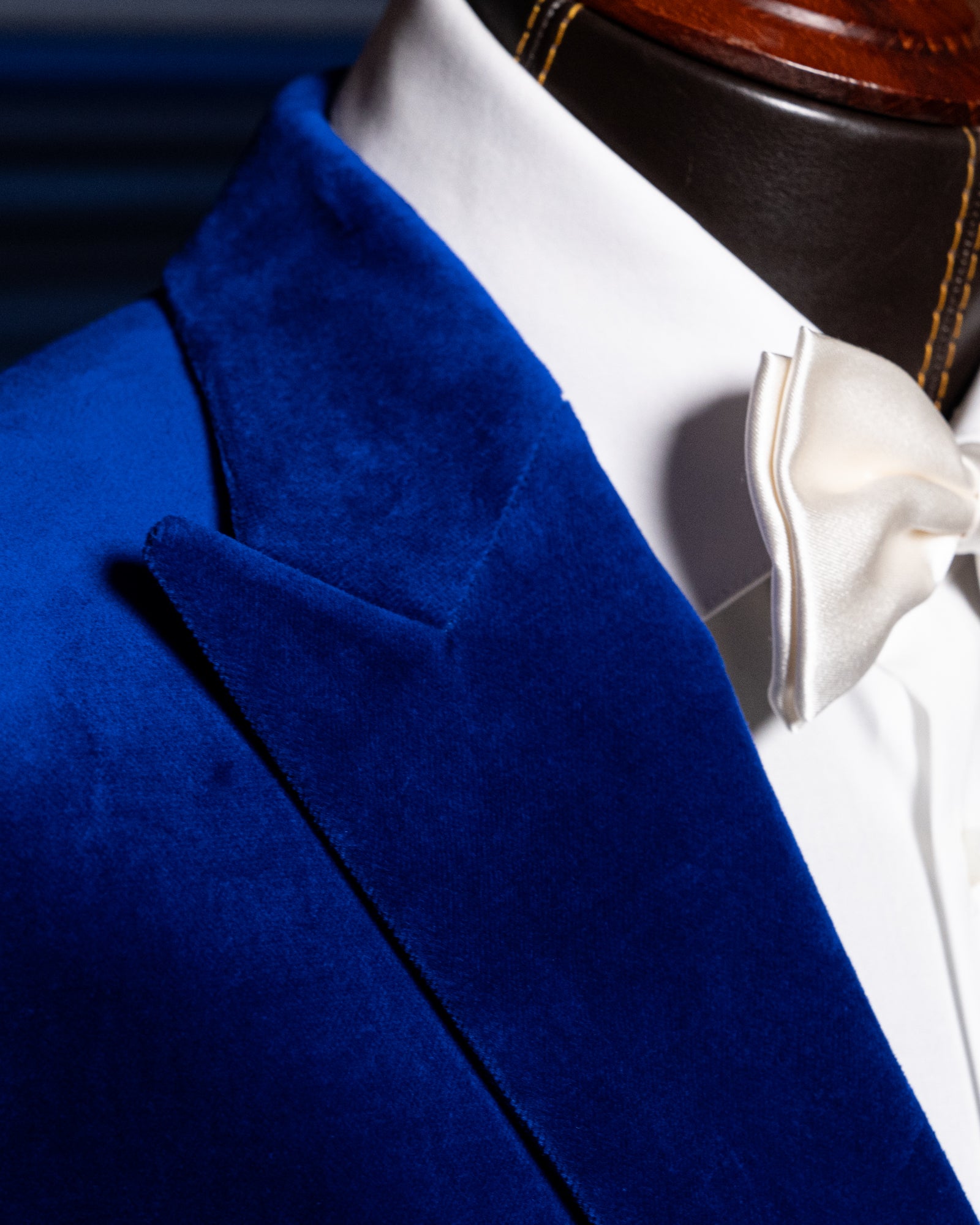 Giacca Bernini Velluto Blu Elettrico