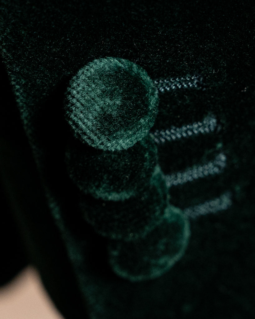 Giacca Bernini Velluto Verde