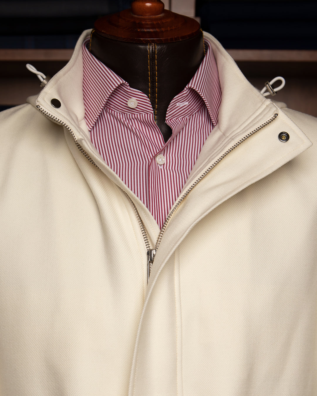 Giacca Bianco Panna con Cappuccio