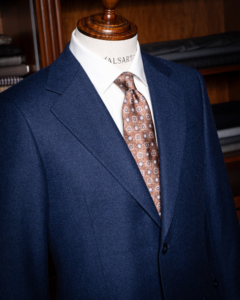 Giacca Blu Avio Misto Cashmere
