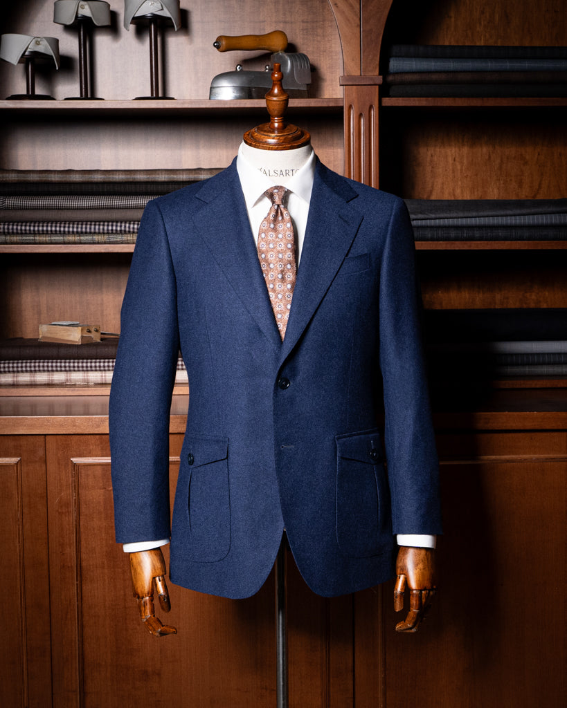 Avio Blue Cashmere Blend Jacket 