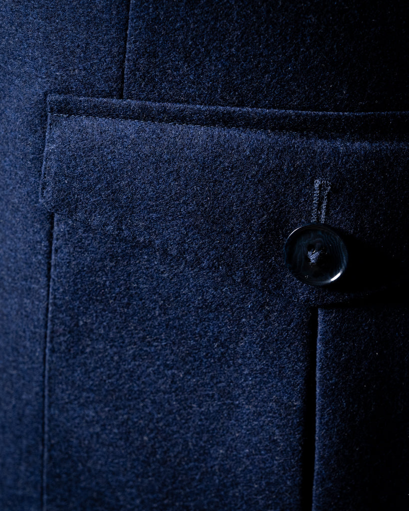 Giacca Blu Avio Misto Cashmere