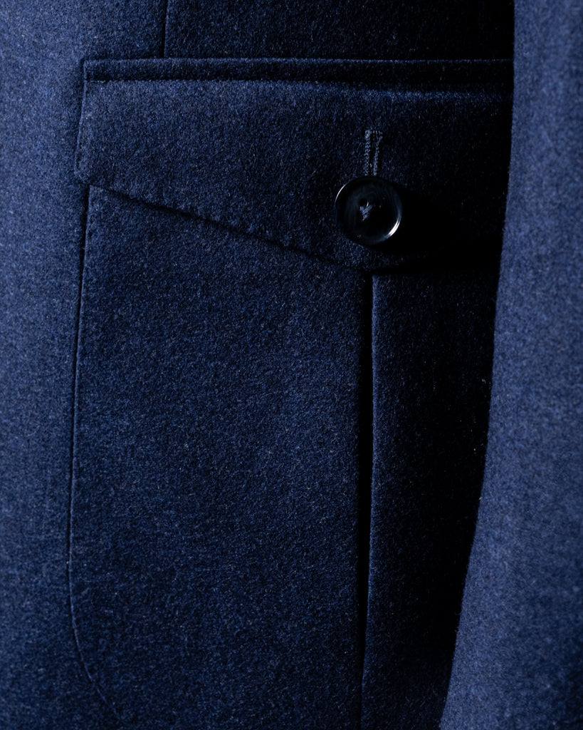Giacca Blu Avio Misto Cashmere