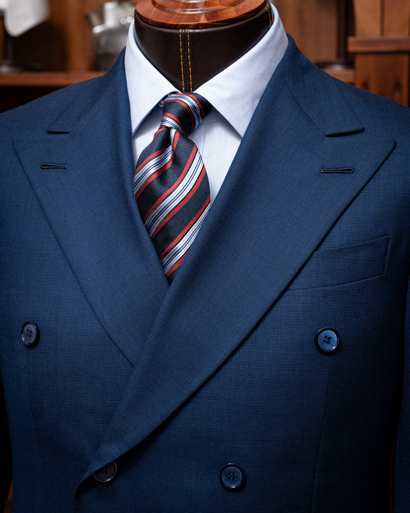 Canova Double-Breasted Navy Blue Jacket