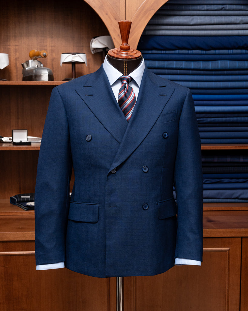 Canova Double-Breasted Navy Blue Jacket