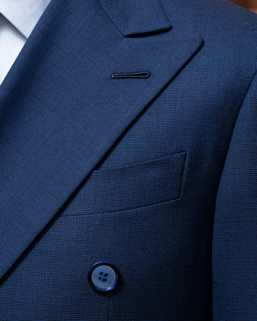 Canova Double-Breasted Navy Blue Jacket