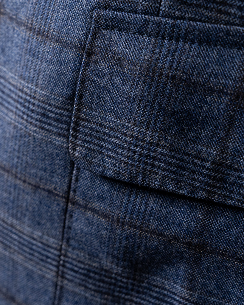 Giotto Casual Blue Check Jacket