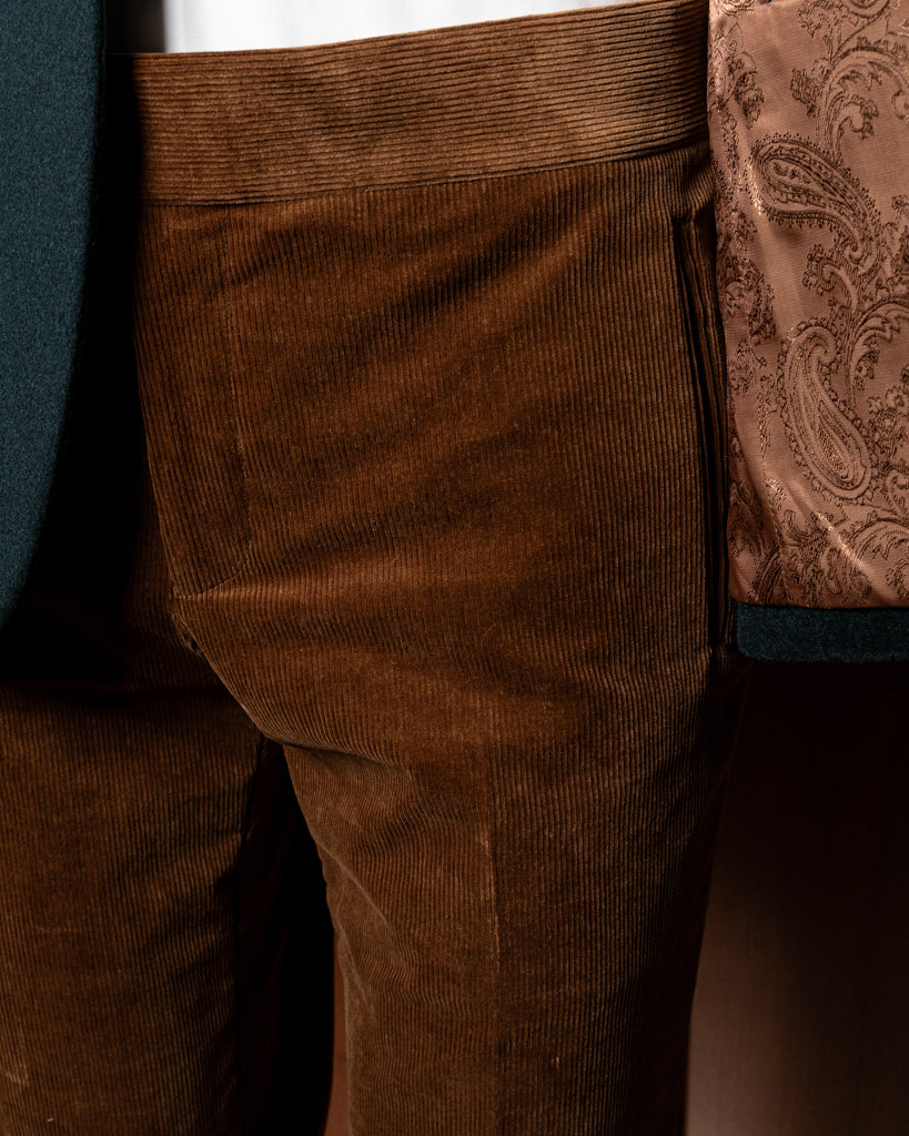 Giacca Casual Verde con Alcantara