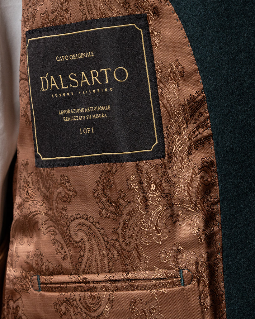 Giacca Casual Verde con Alcantara