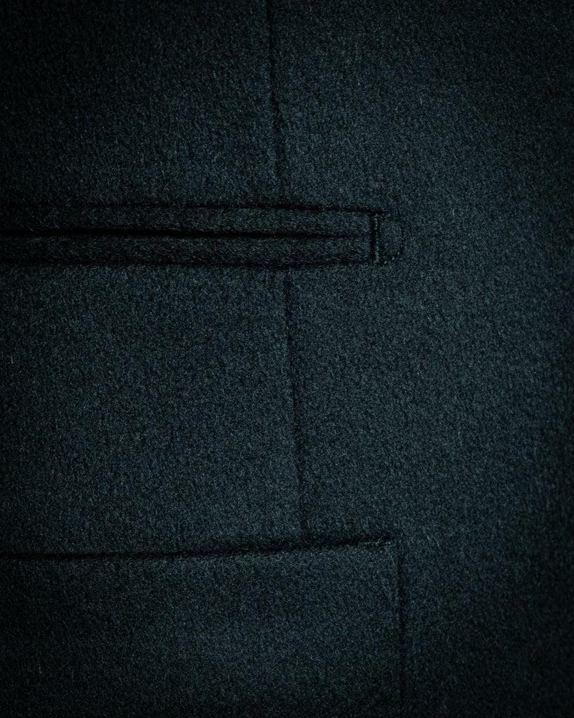 Giacca Casual Verde con Alcantara