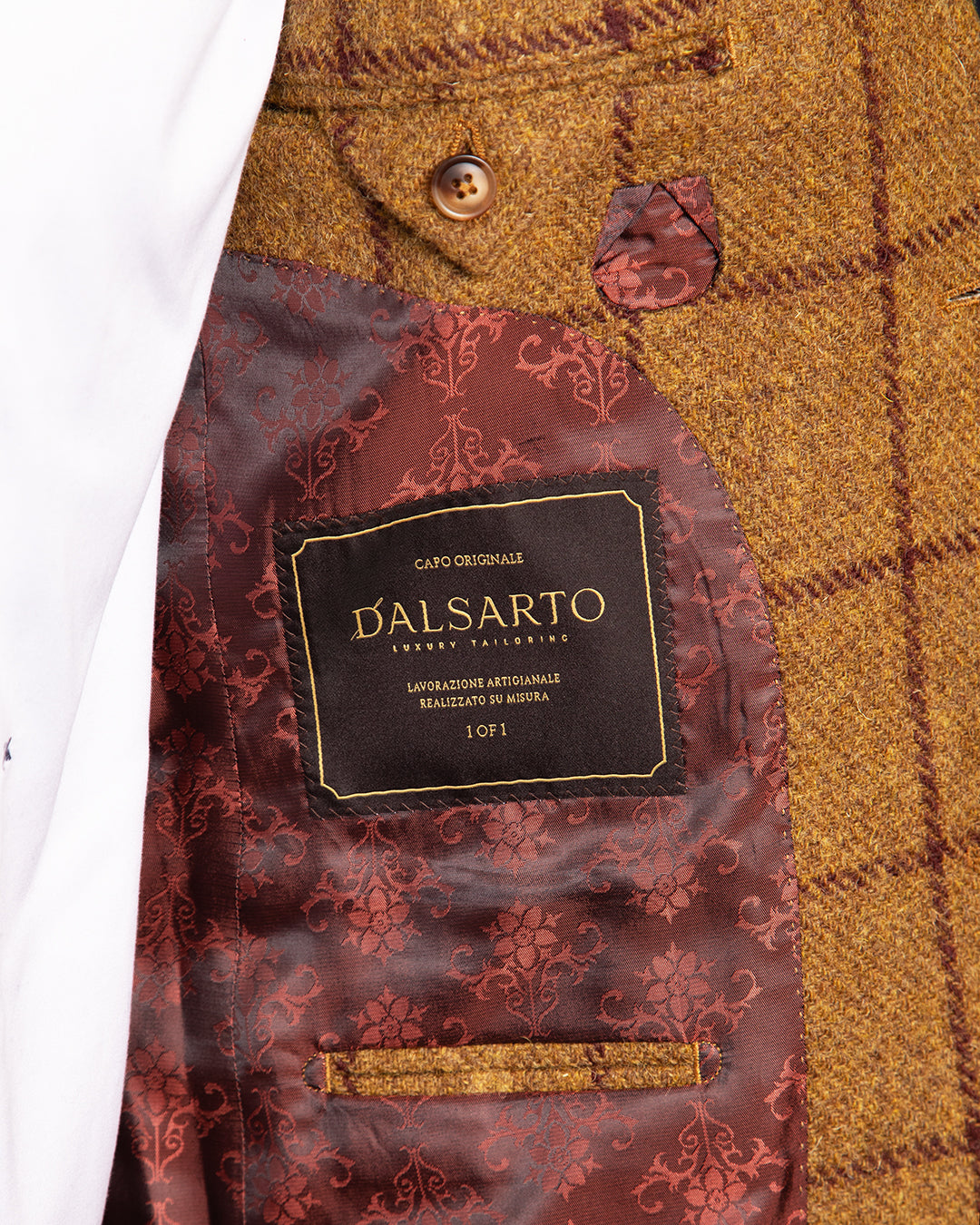 Giacca Giotto Caramel Brown a Quadri