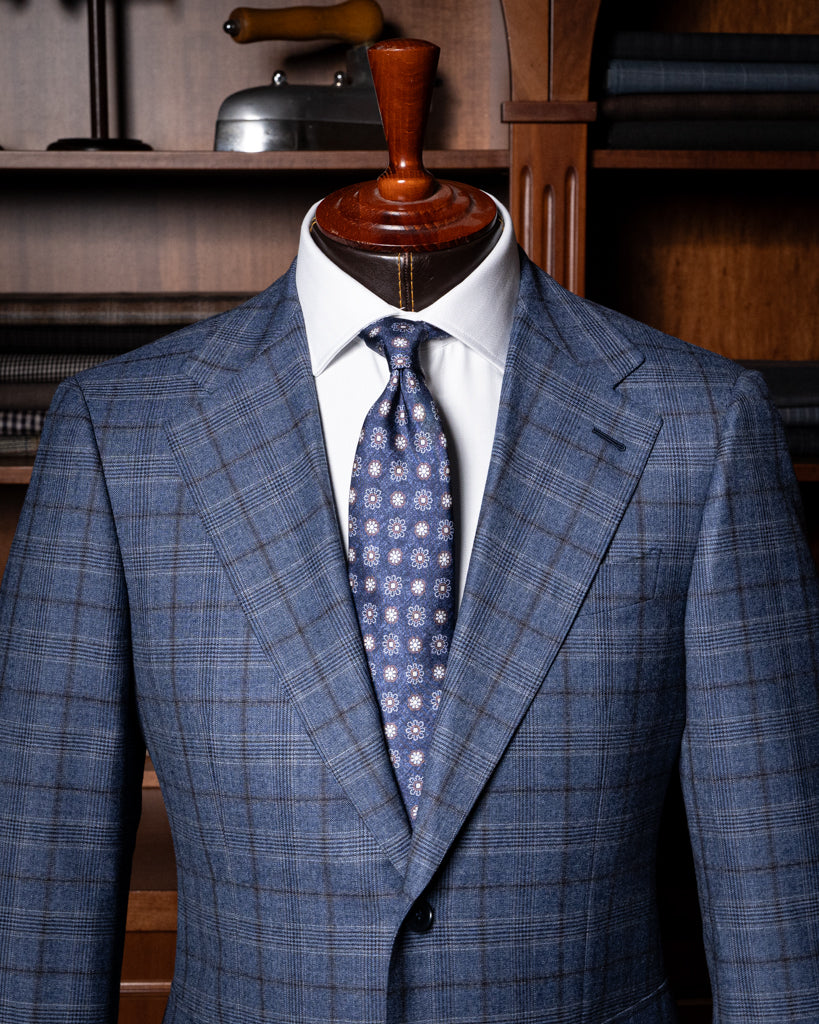 Giacca Giotto Casual Avio Quadri Blu