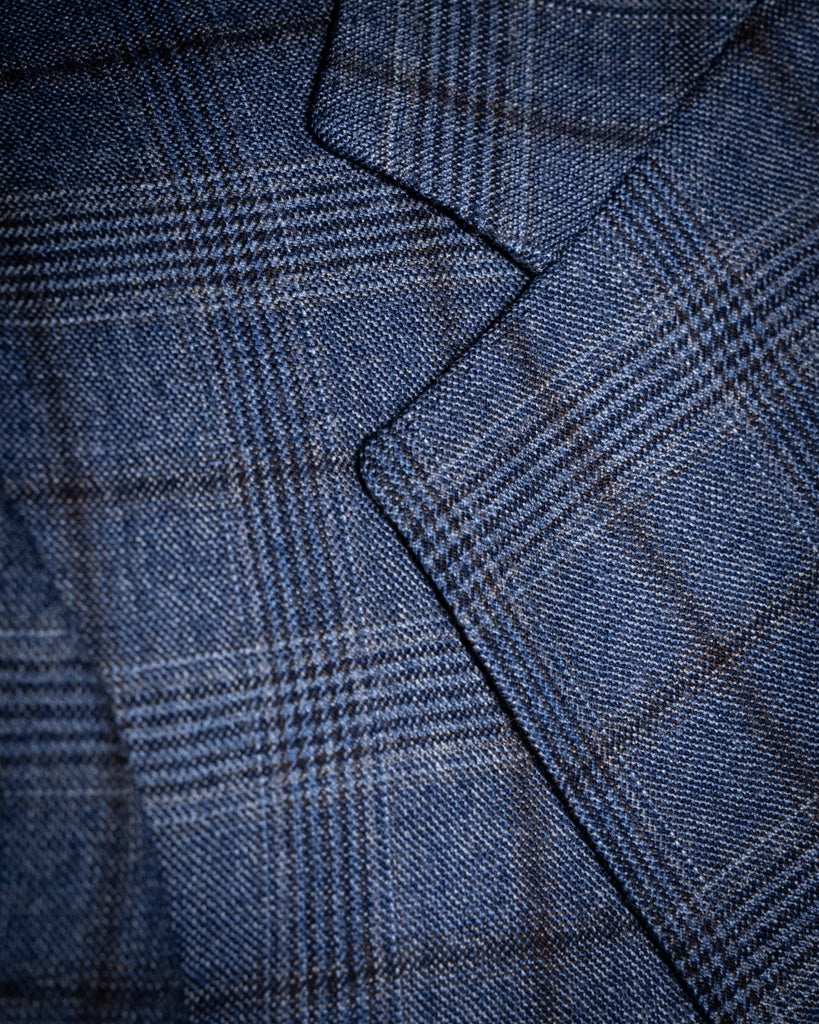 Giacca Giotto Casual Avio Quadri Blu