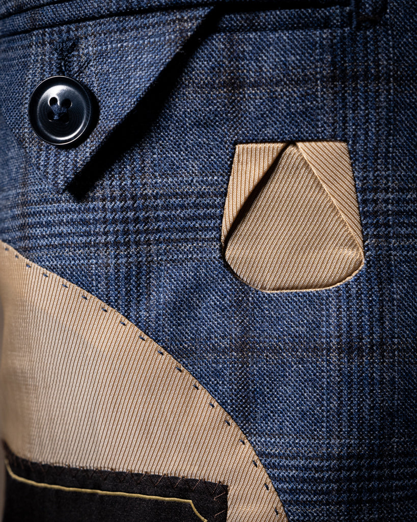 Giacca Giotto Casual Avio Quadri Blu