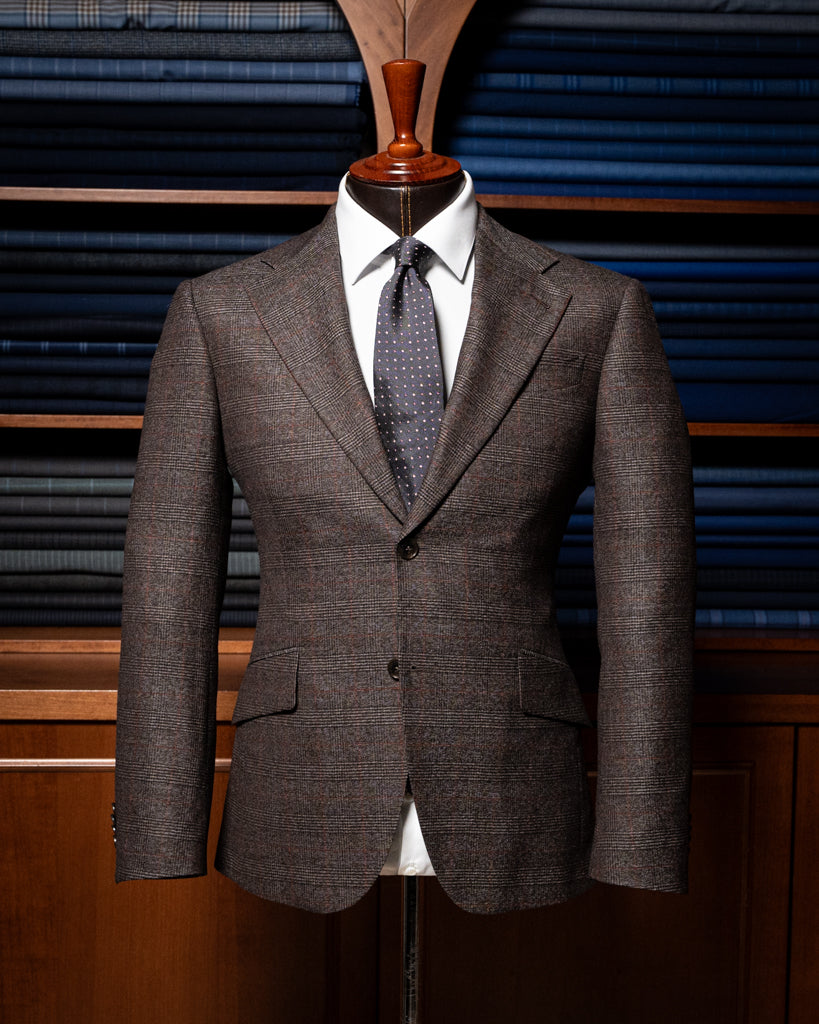 Giotto Brown Prince of Wales Jacket
