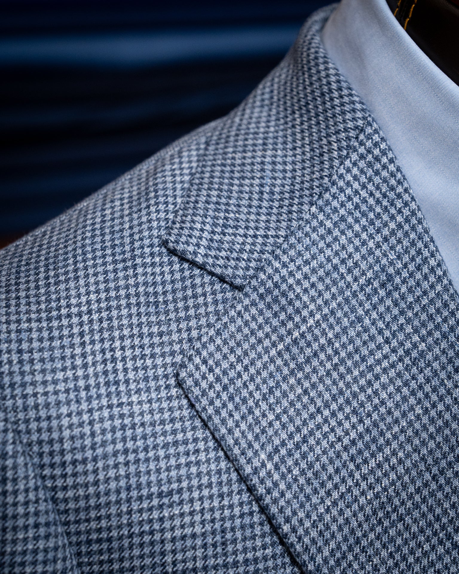 Giacca Giotto Pied De Poule Azzurro
