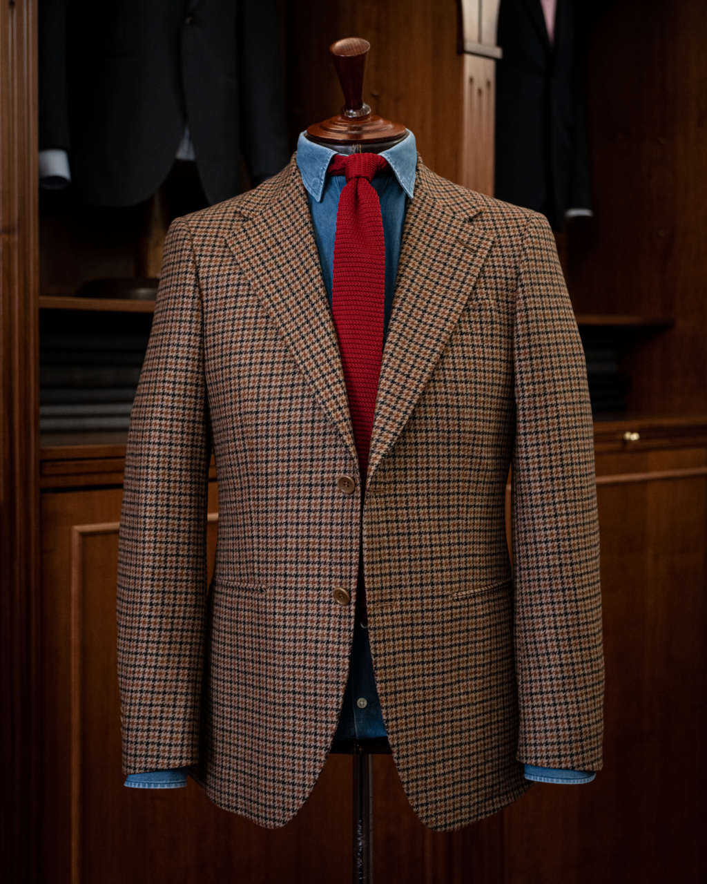 Giotto Brown Houndstooth Jacket