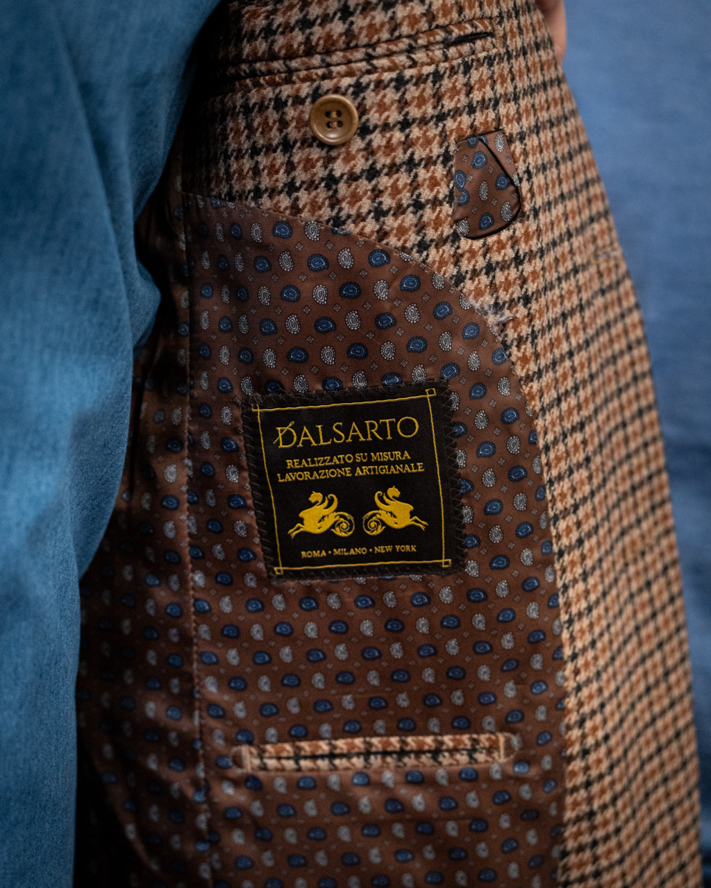 Giotto Brown Houndstooth Jacket