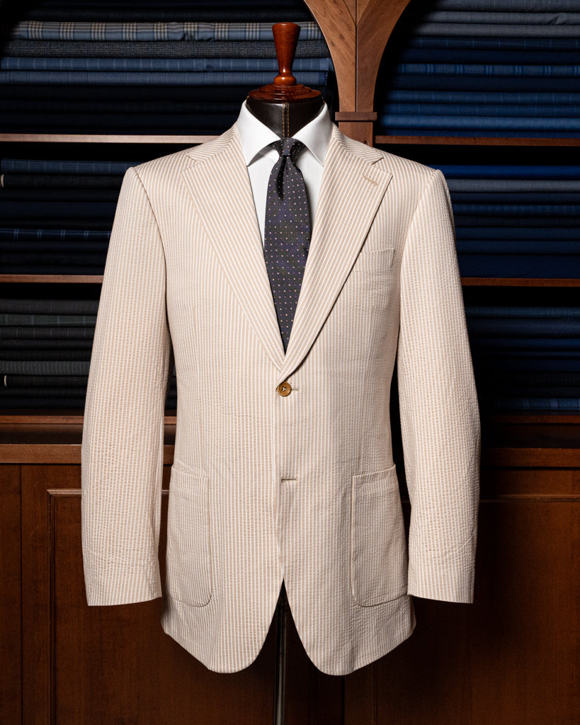 Giacca Giotto Seersucker Khaki
