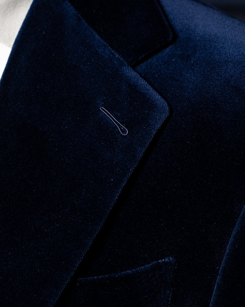 Giacca Giotto Velluto Blu Acceso