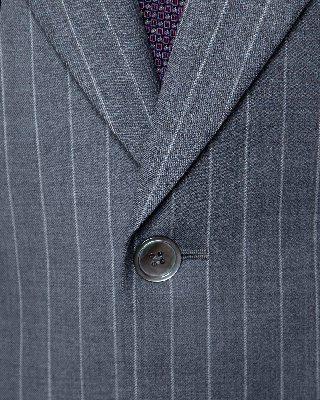 Modern Grey Pinstripe Suit