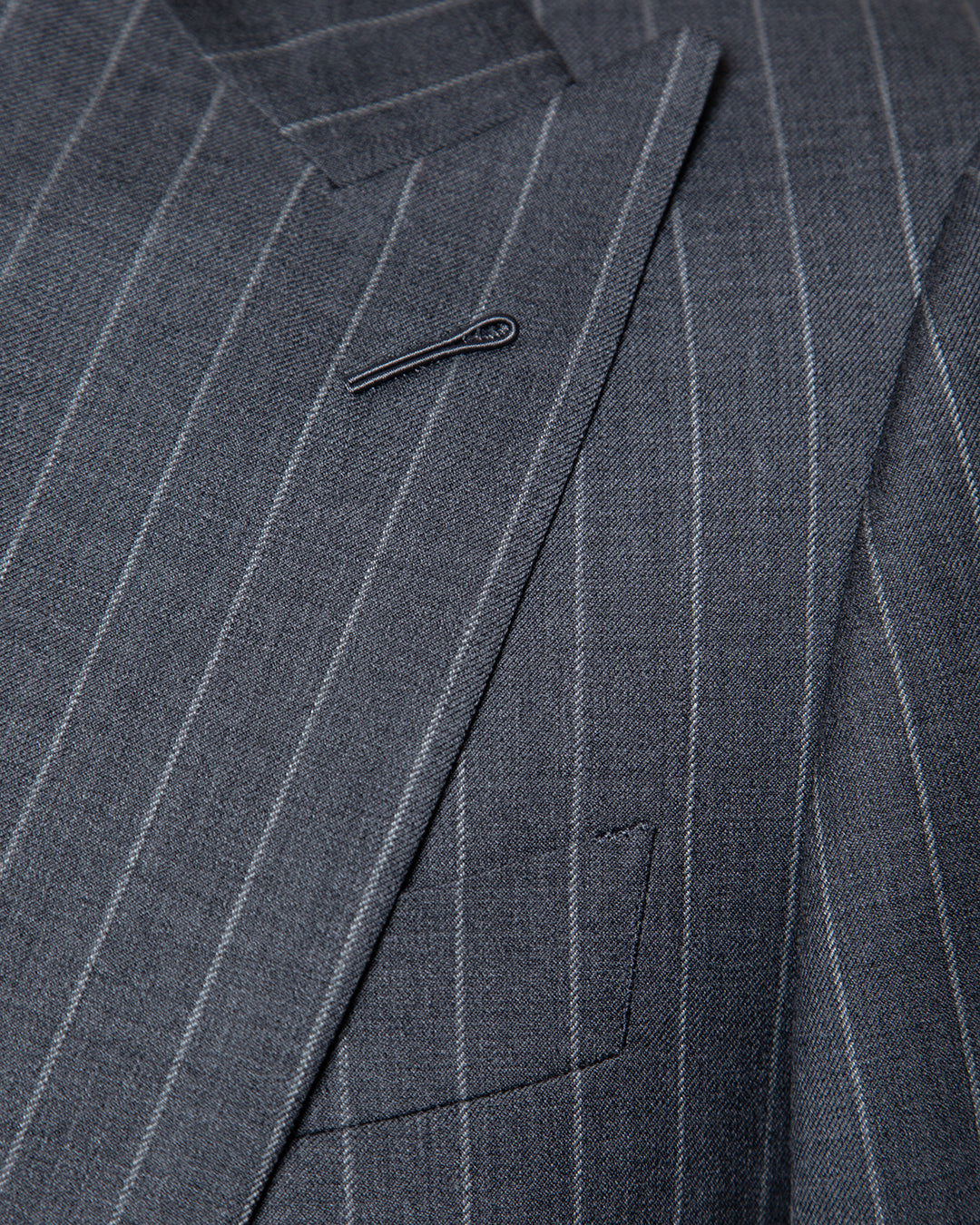 Modern Grey Pinstripe Suit