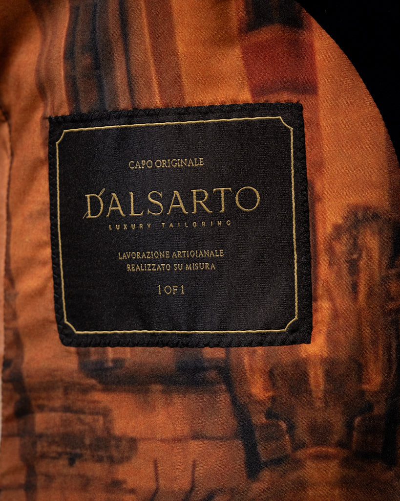 Giacca Modernico in Velluto Blu Acceso con Piping