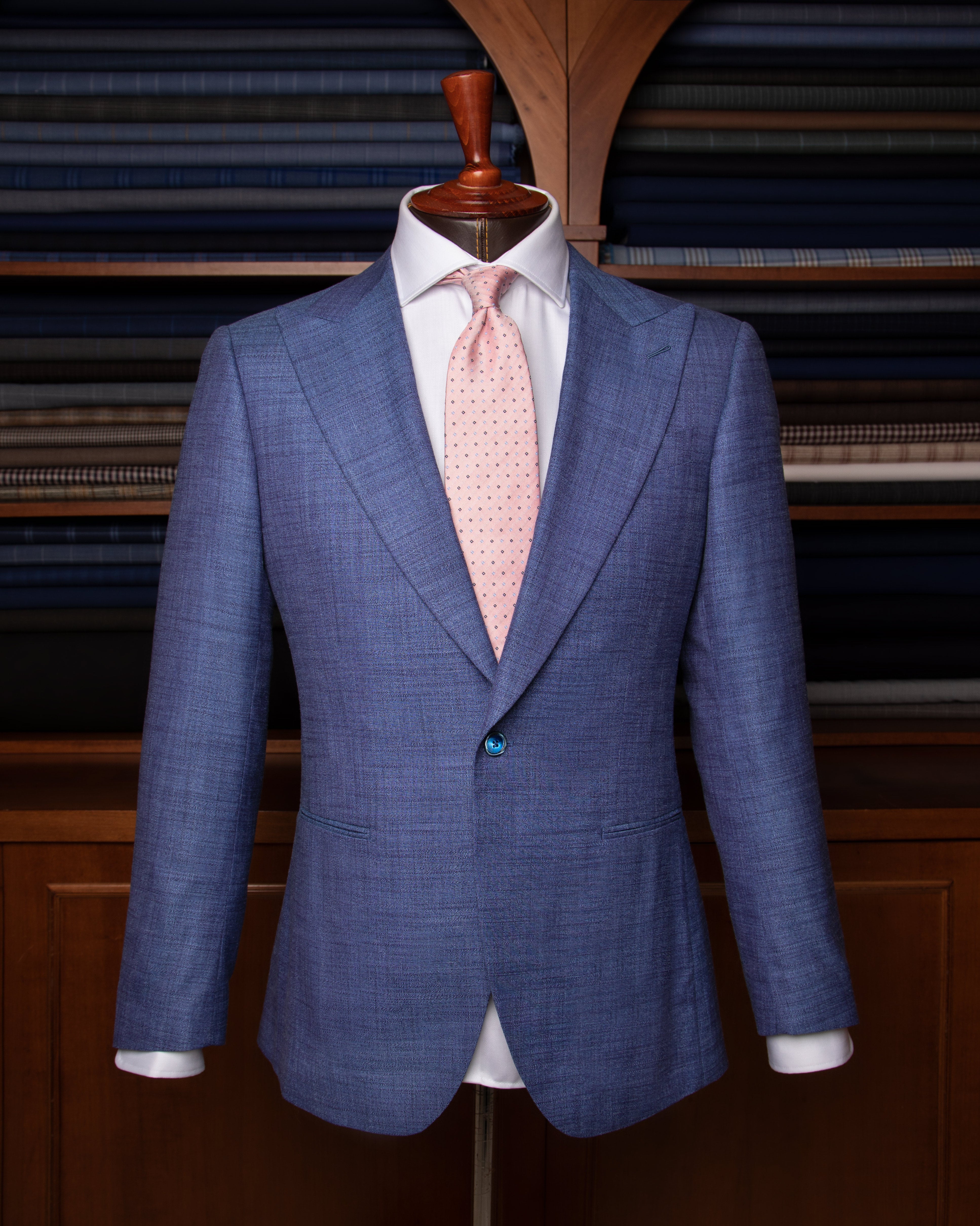 Giacca Modernico Lino Blu