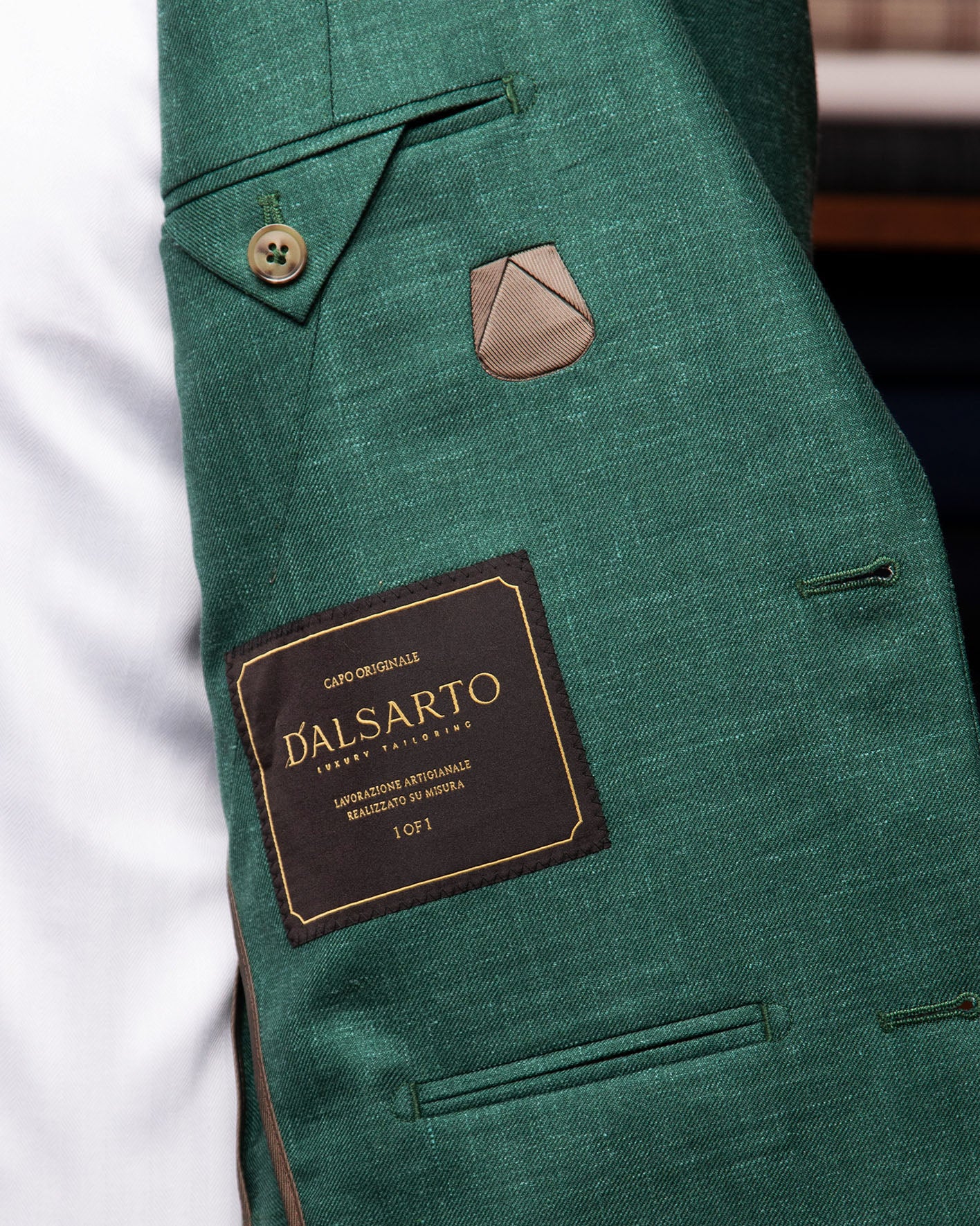 Giacca Modernico Lino Verde