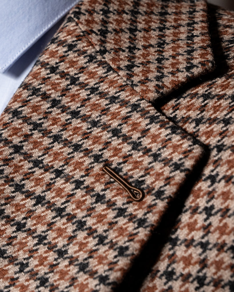 Giacca Modernico Pied de Poule Marrone