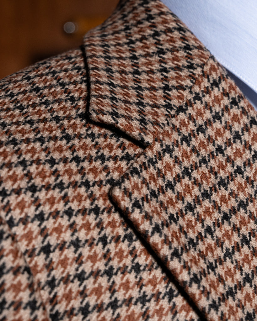 Giacca Modernico Pied de Poule Marrone