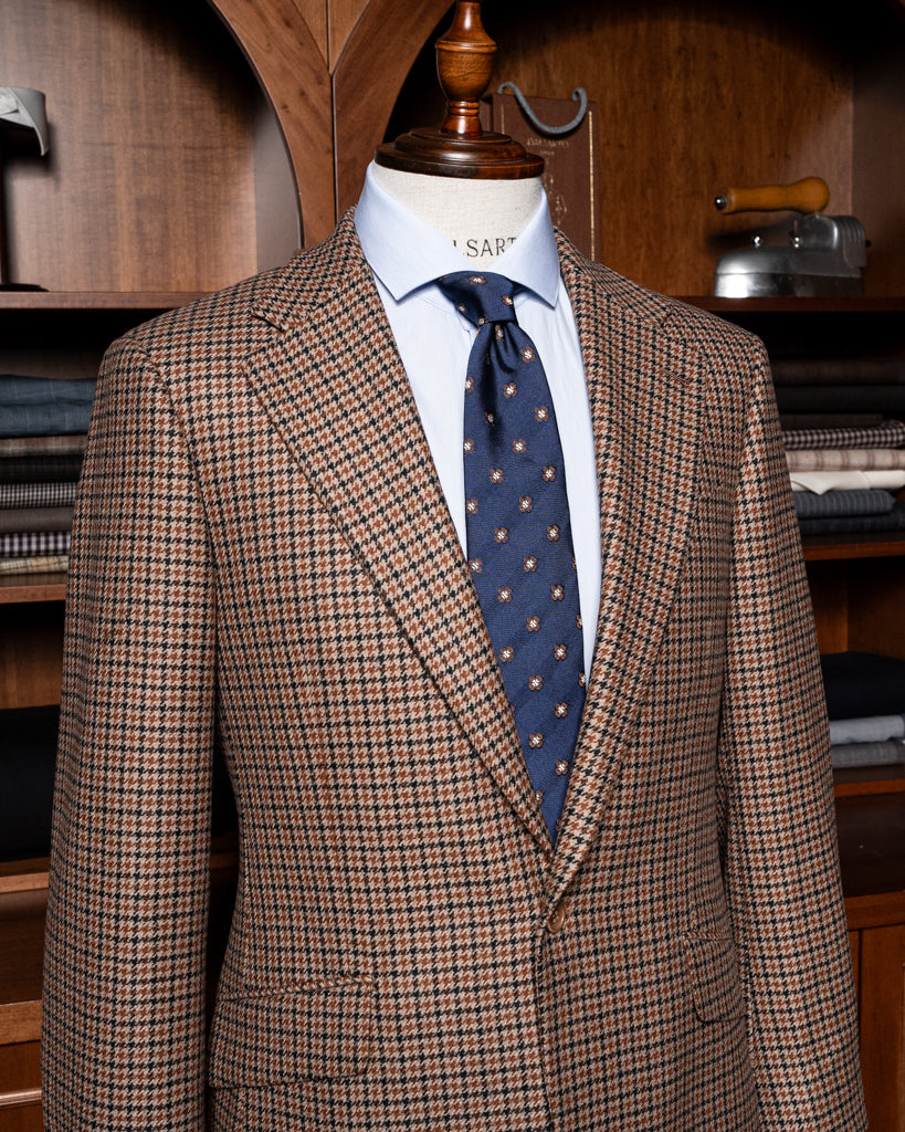 Giacca Modernico Pied de Poule Marrone
