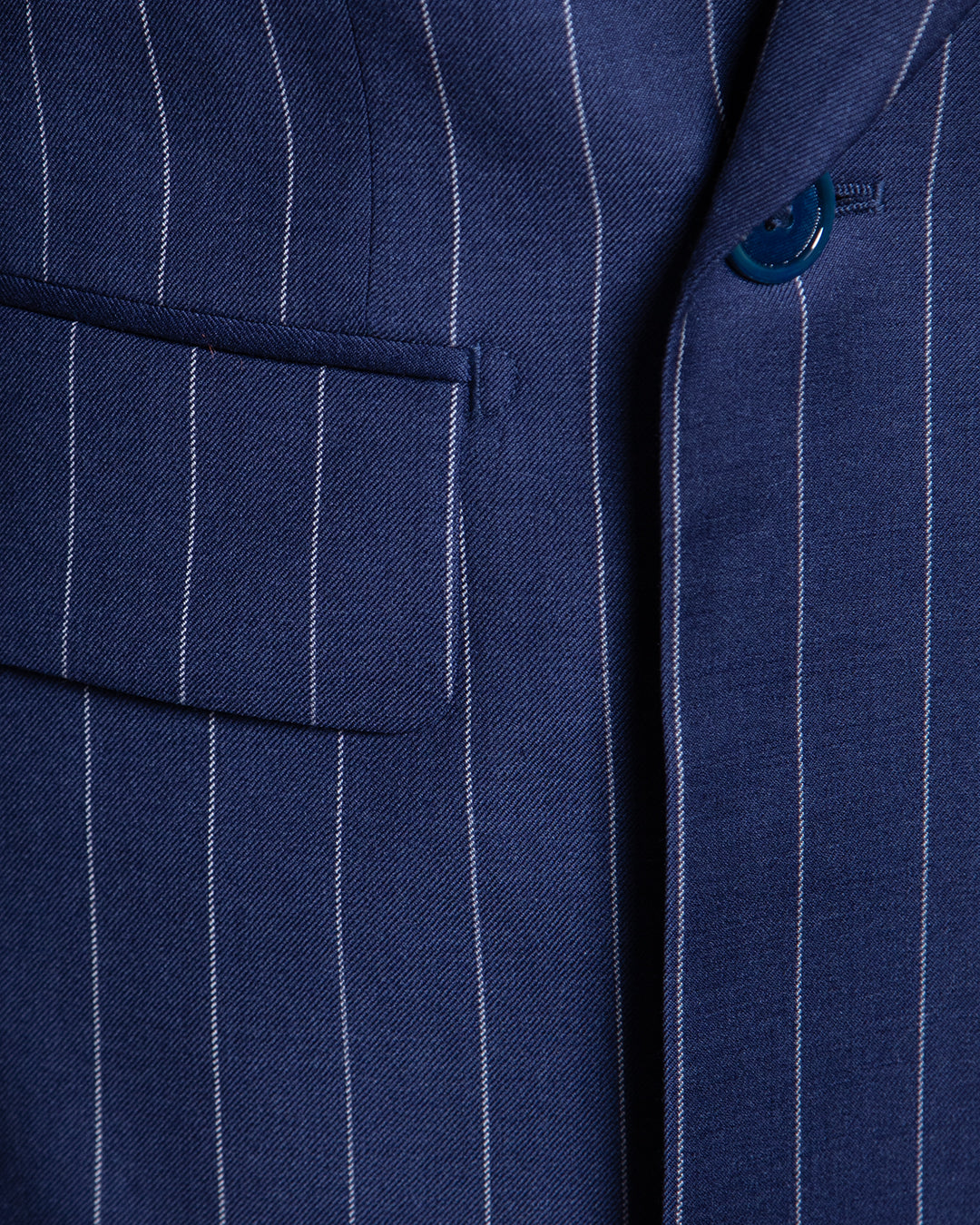 Abito Perugino Gessato Blu Chiaro