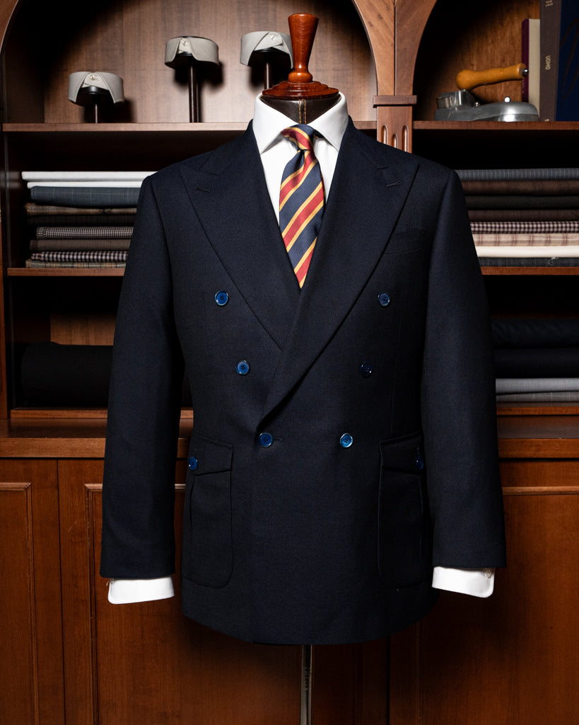 Giacca Perugino Hopsack Blu Dalsarto