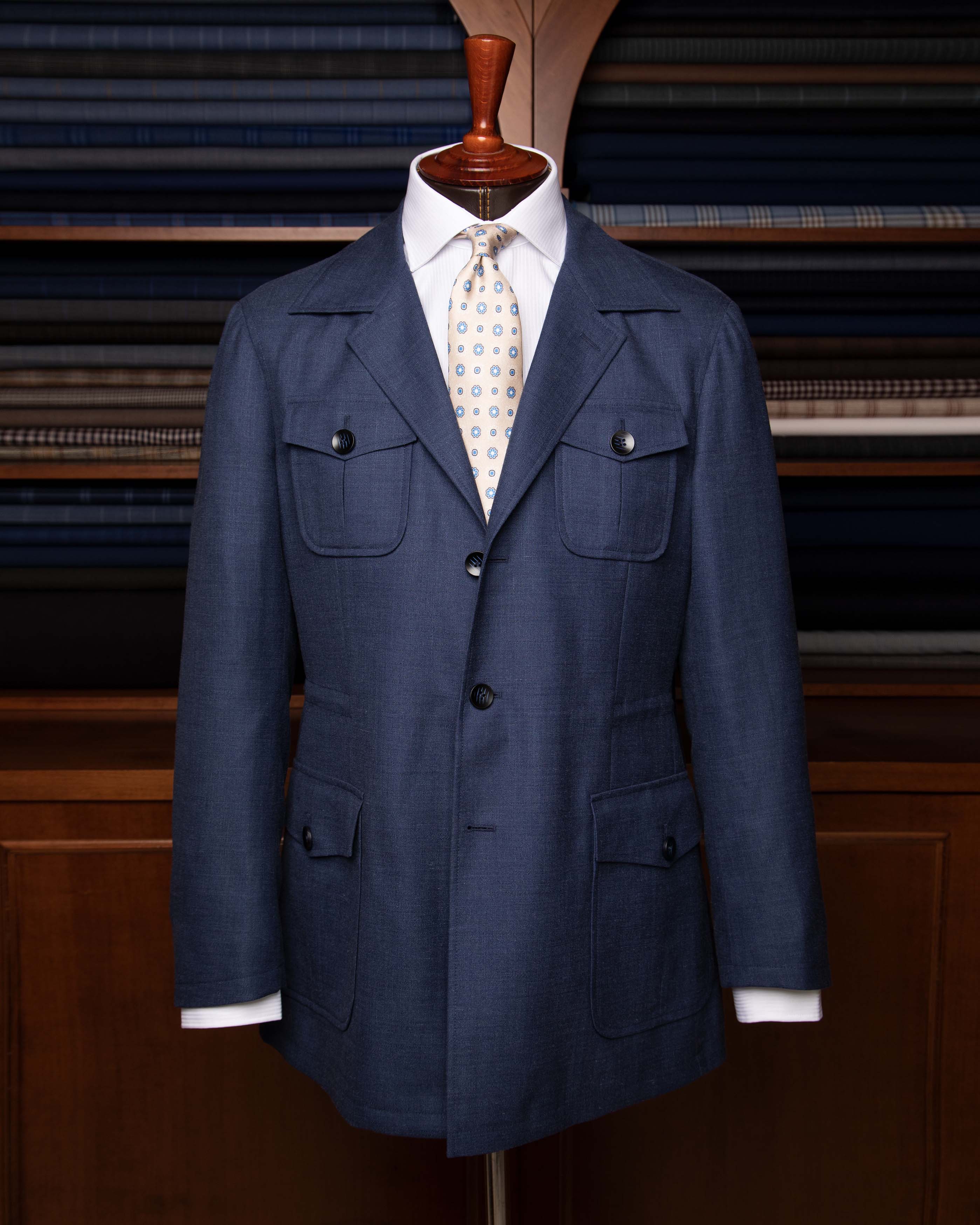 Blue Sahariana Jacket