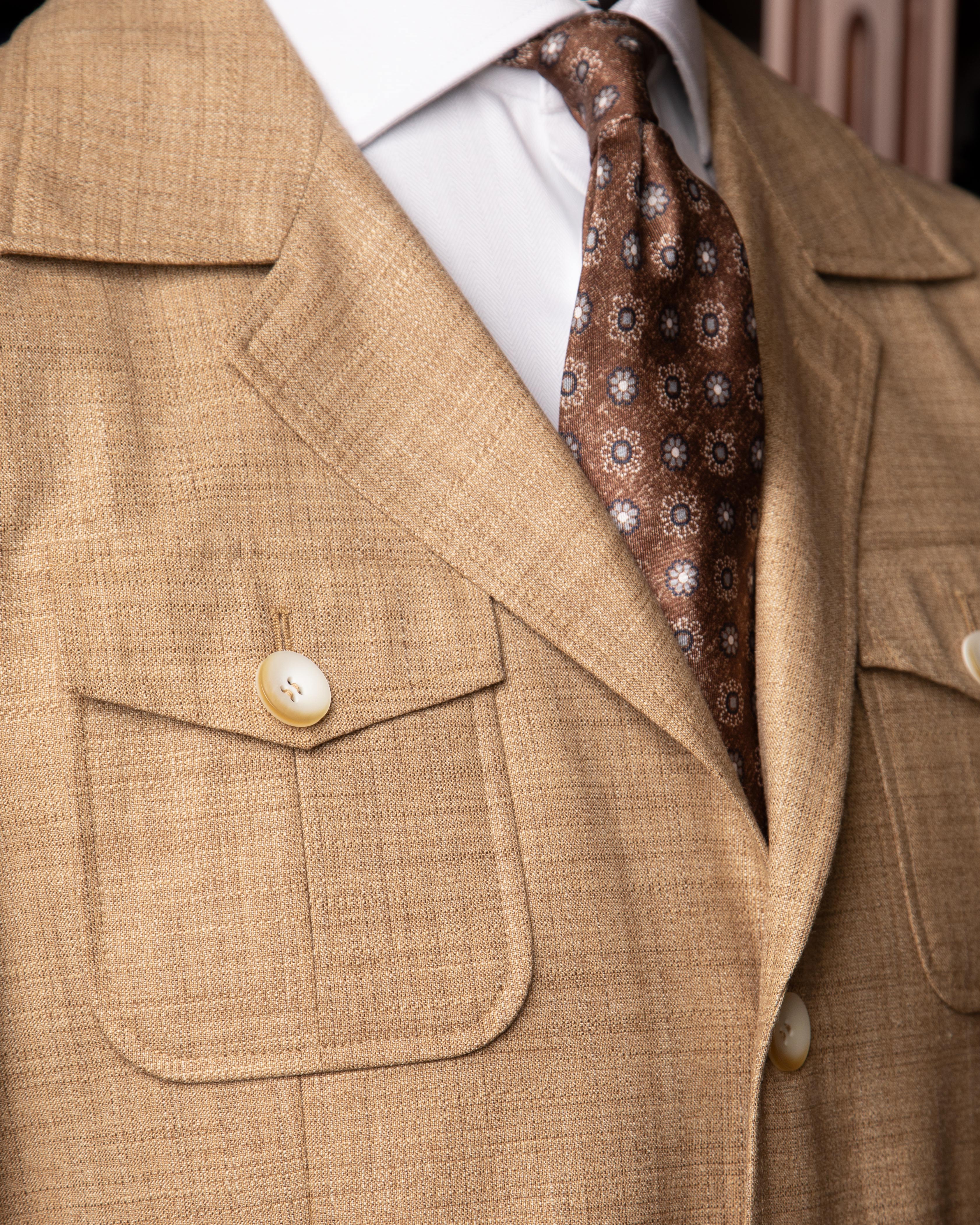 Beige Sahariana Jacket