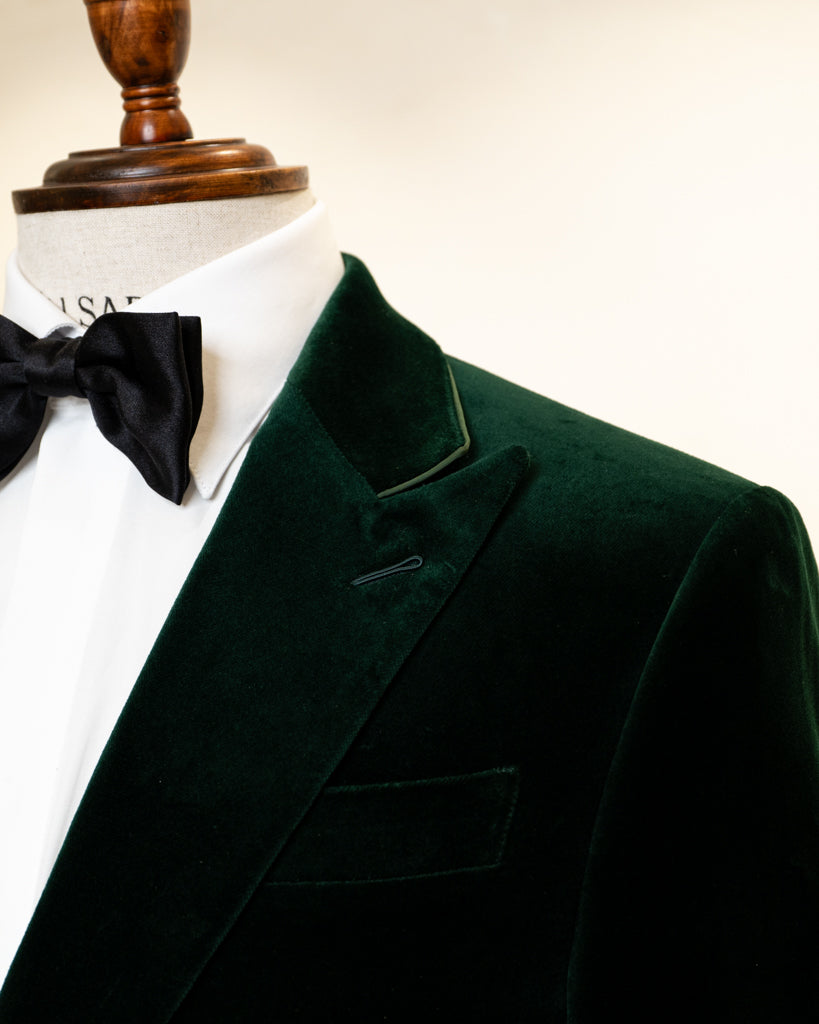 Dark Green Velvet Ceremony Jacket