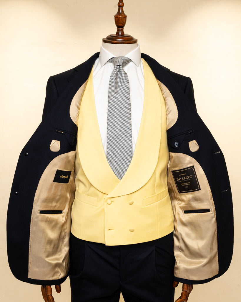 Gilet Giallo Doppiopetto Cerimonia