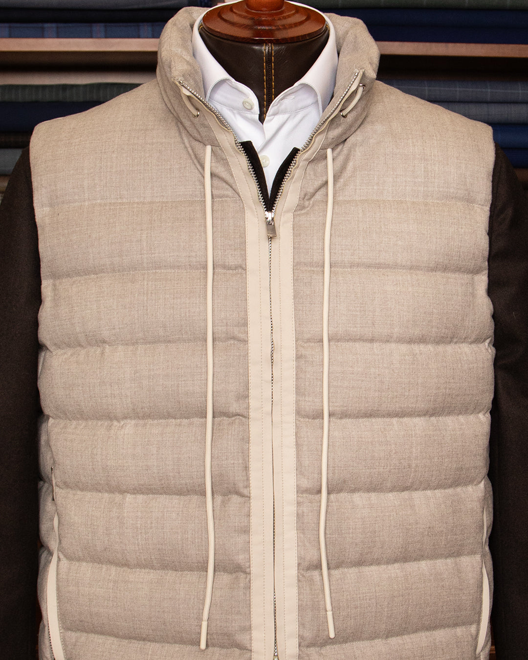 Gilet Piumino Beige Casual