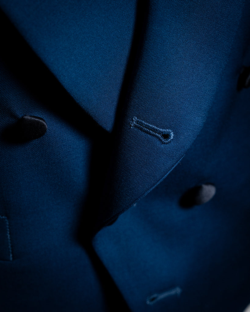 Double-Breasted Navy Shawl Vest
