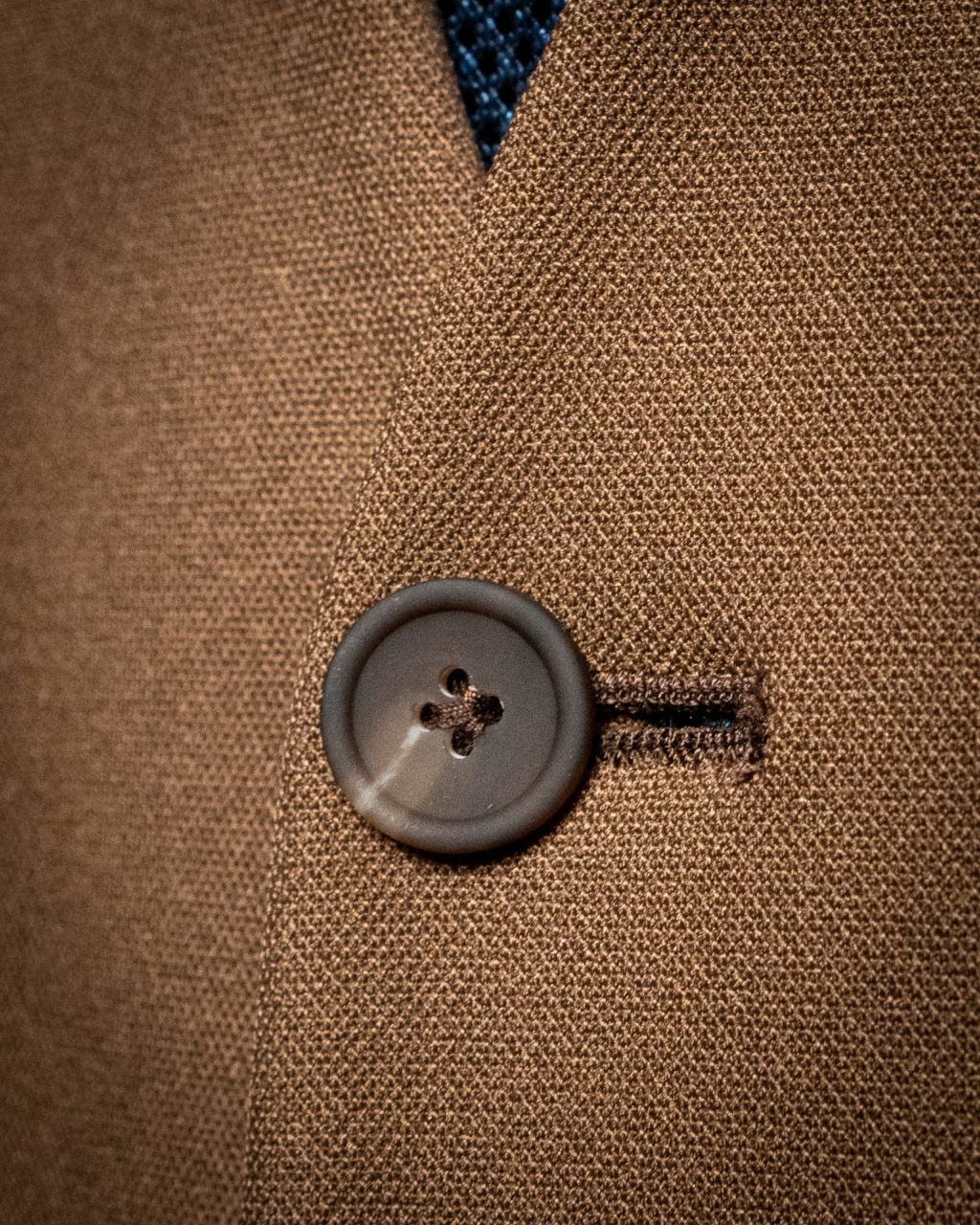 Hazelnut single-breasted waistcoat
