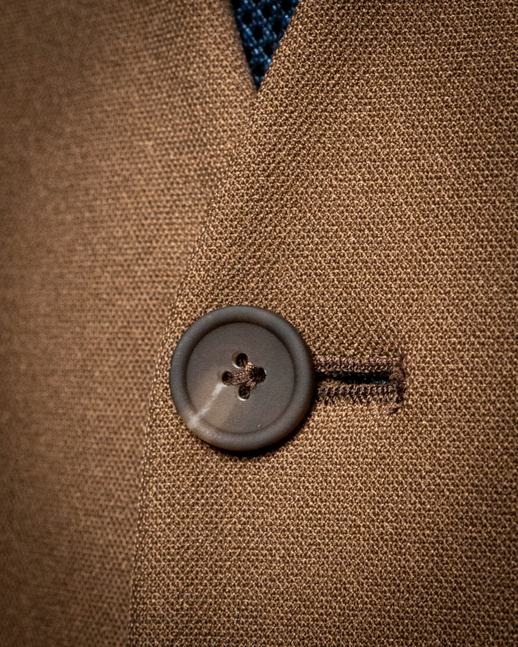 Gilet Nocciola Monopetto
