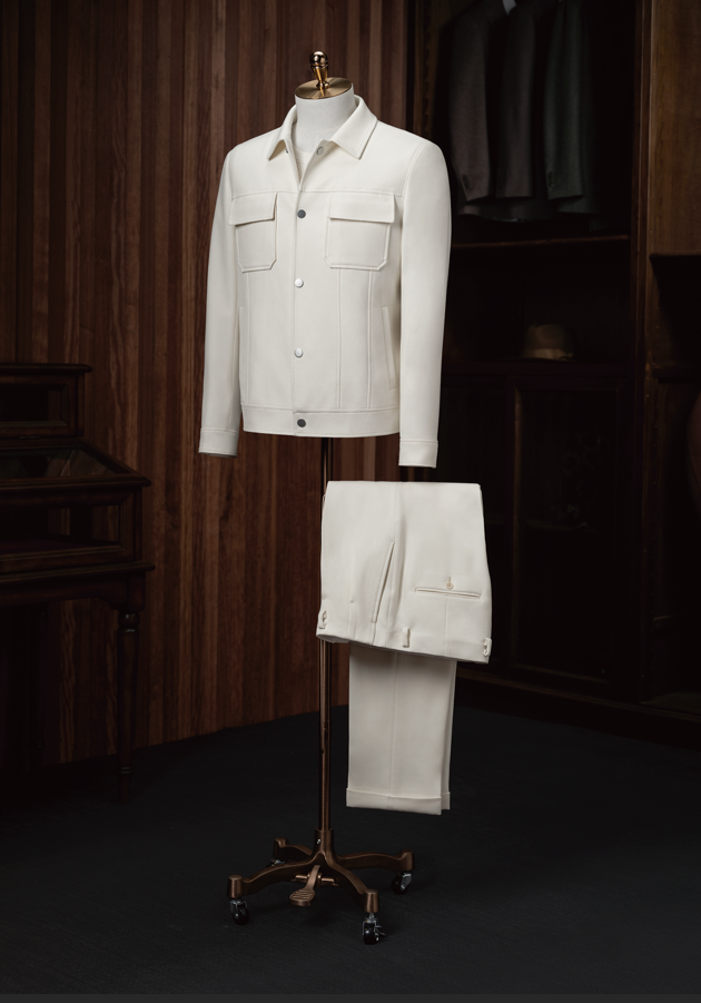 Overshirt Sportiva Bianco Panna