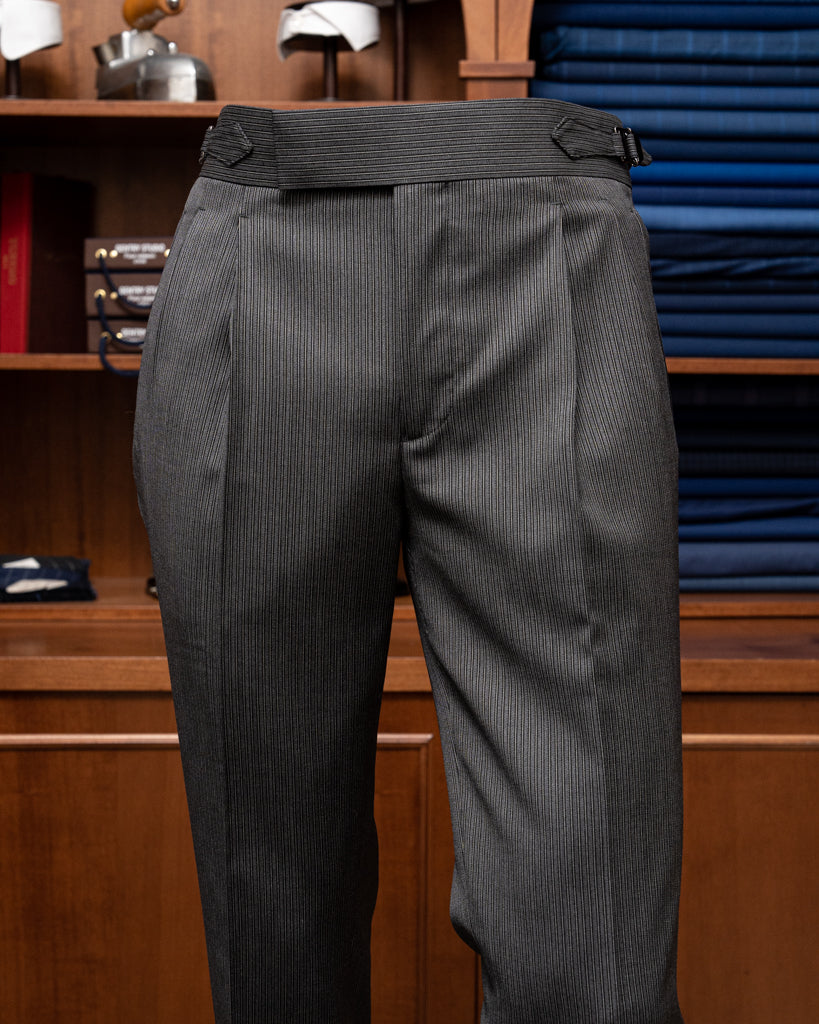 Gray Striped Borromini Pants