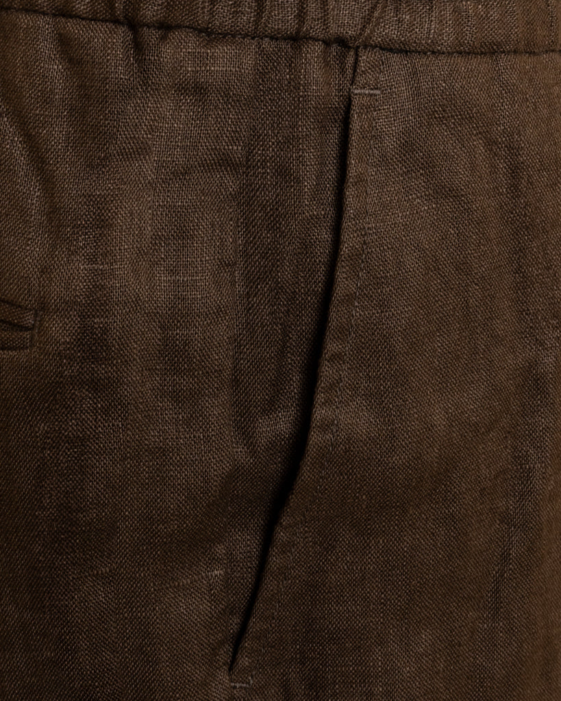 Casual Dark Brown Pants
