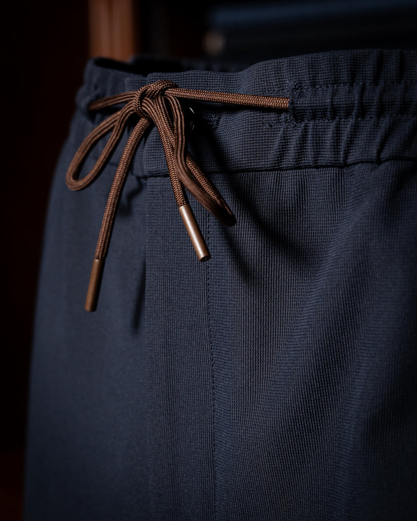 Pantalone con Lacci Blu Bi-Stretch